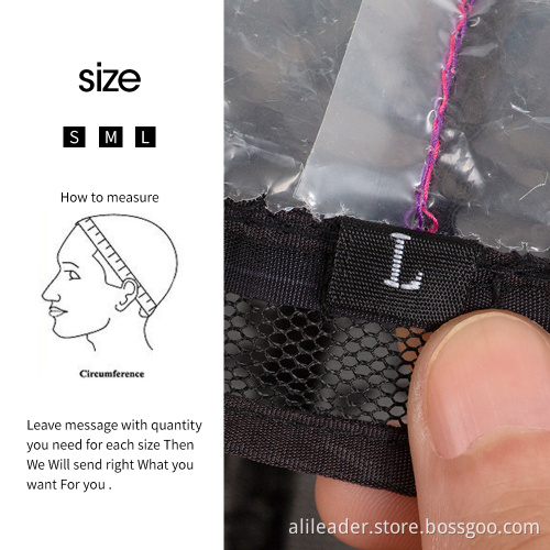 Spandex Net Adjustable Strap Mesh Plastic Wig Cap